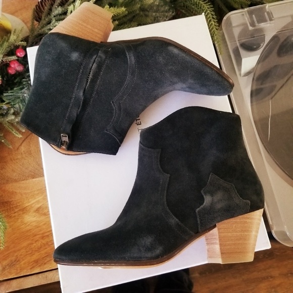 Isabel Marant dicker faded charcoal grey boots 35 - Picture 3 of 10
